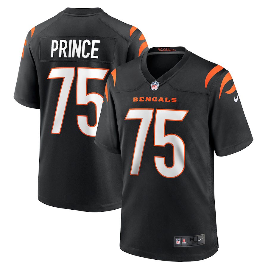 Men Cincinnati Bengals #75 Isaiah Prince Nike Black Game Player NFL Jersey